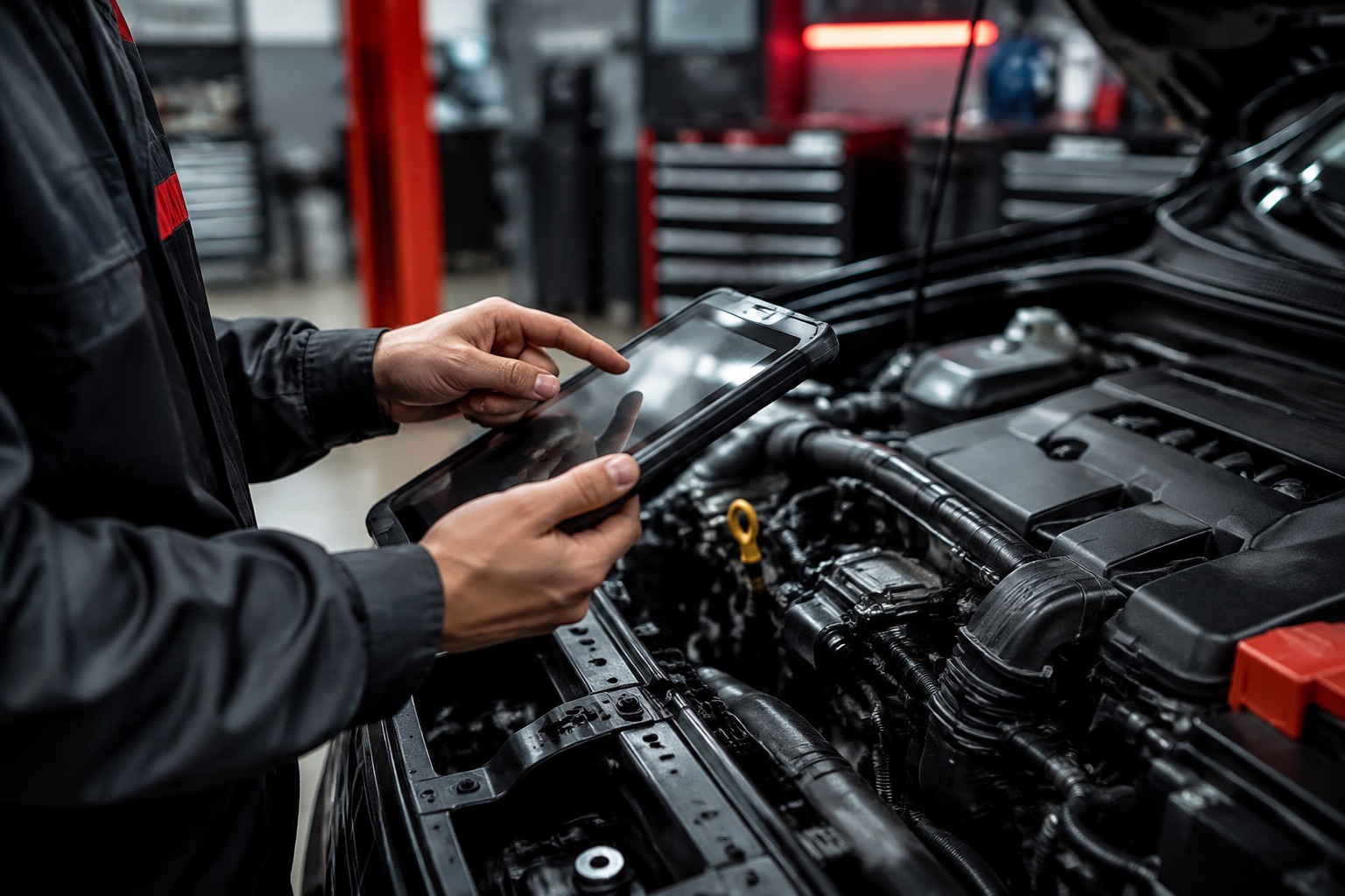 Diagnostic électronique réalisé sur un véhicule