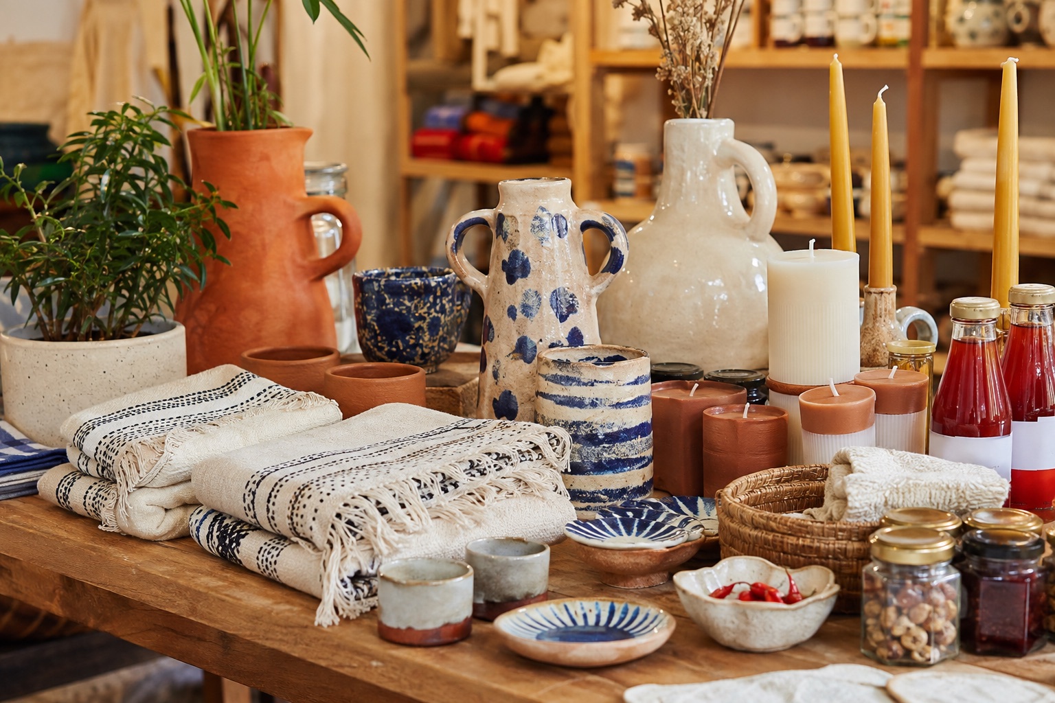 Sélection colorée de créations artisanales